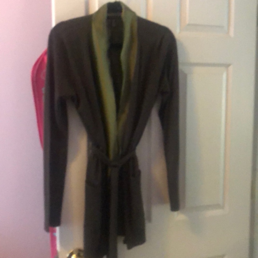 Olive green cardigan